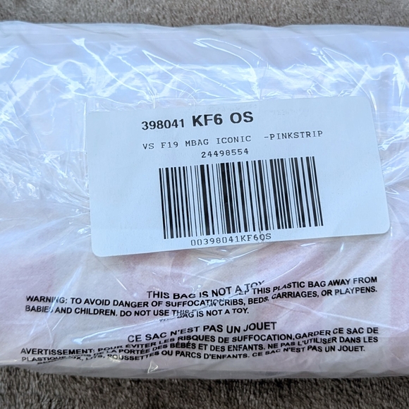 Victoria's Secret Signature Stripe Beauty Bag New Logo - Picture 3 of 7